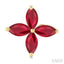 Marquise Shape Gemstone Floral Earrings