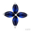 Marquise Shape Gemstone Floral Earrings