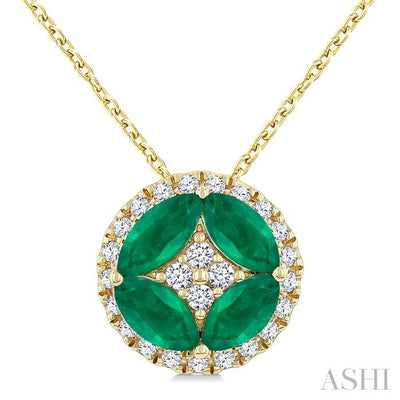 Gemstone & Diamond Fashion Pendant