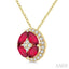 Gemstone & Diamond Fashion Pendant