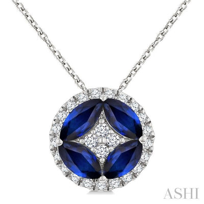 Gemstone & Diamond Fashion Pendant