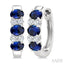 Gemstone & Diamond Hoop Earrings