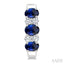 Gemstone & Diamond Hoop Earrings