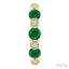 Alternate Gemstone & Diamond Hoop Earrings