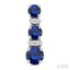 Round Shape Gemstone & Diamond Earrings