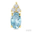 Oval Shape Gemstone & Diamond Earrings