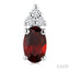 Oval Shape Gemstone & Diamond Earrings
