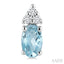 Oval Shape Gemstone & Diamond Earrings