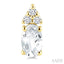 Oval Shape Gemstone & Diamond Earrings