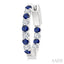 Inside-Out Alternate Gemstone & Diamond Hoop Earrings