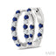 Inside-Out Alternate Gemstone & Diamond Hoop Earrings
