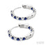 Inside-Out Alternate Gemstone & Diamond Hoop Earrings