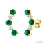Gemstone & Petite Diamond Fashion Ear Climbers