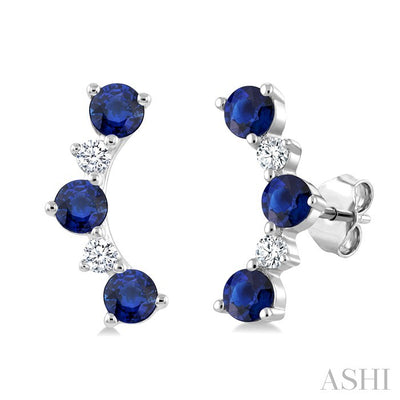 Gemstone & Petite Diamond Fashion Ear Climbers