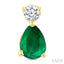 Pear Shape Gemstone & Petite Diamond Earrings