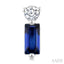 Emerald Shape Gemstone & Petite Diamond Earrings