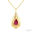 Golden Glow Pear Shape Gemstone Fashion Pendant