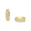 Diamond Huggie Hoop Earrings