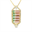 Bi-Color Tourmaline & Diamond Pendant