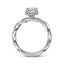 Oval Diamond Hidden Halo Engagement Ring