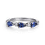 Sapphire & Diamond Stackable Ring