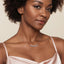 Sterling Silver White Sapphire Bar Necklace