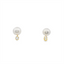 Pearl & Diamond Stud Earrings