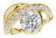 Round Diamond Asymmetrical Engagement Ring