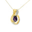 Amethyst & Diamond Pendant