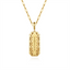 Diamond Medallion Pendant with Paperclip Chain