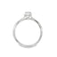 Oval Diamond Straight Band Engagement Ring