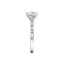 Round Diamond Straight Band Engagement Ring