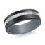 Men's Carbon Fiber & Diamond Wedding Ring
