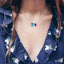 Toi Et Moi Gemstone & Halo Diamond Pendant