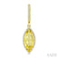 Evoque Gemstone Marquise Shape & Halo Diamond Earrings