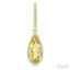 Evoque Gemstone Pear Shape & Halo Diamond Earrings