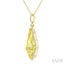 Evoque Gemstone Kite Shape & Halo Diamond Pendant