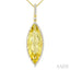 Evoque Gemstone Marquise Shape & Halo Diamond Pendant
