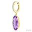 Evoque Gemstone Oval Shape & Diamond Earrings