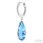 Pear Shape Gemstone & Diamond Earrings