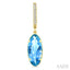 Evoque Gemstone Oval Shape & Diamond Earrings