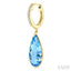 Evoque Gemstone Pear Shape & Diamond Earrings