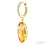 Evoque Gemstone Oval Shape & Diamond Earrings