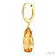 Evoque Gemstone Pear Shape & Diamond Earrings