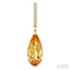 Evoque Gemstone Pear Shape & Diamond Earrings