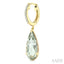 Evoque Gemstone Pear Shape & Diamond Earrings