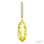 Evoque Gemstone Oval Shape & Diamond Earrings
