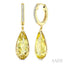 Evoque Gemstone Pear Shape & Diamond Earrings