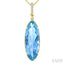 Evoque Gemstone Oval Shape & Diamond Pendant