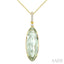 Evoque Gemstone Oval Shape & Diamond Pendant